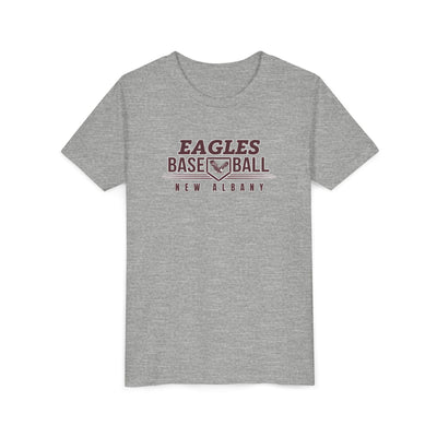Youth New Albany Eagles Home Plate Pride Graphic Short Sleeve Soft Tee
