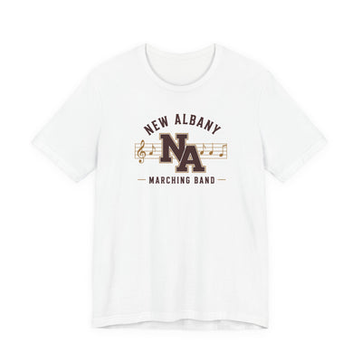 Adult Unisex New Albany Marching Melodies Graphic Short Sleeve Bella + Canvas Soft Tee