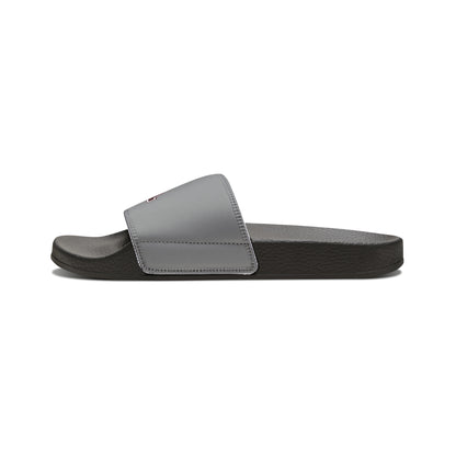 Youth Classic Logo Grey Sport Slides