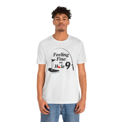 Adult Unisex Hole 9 Links Graphic Short Sleeve Soft Tee