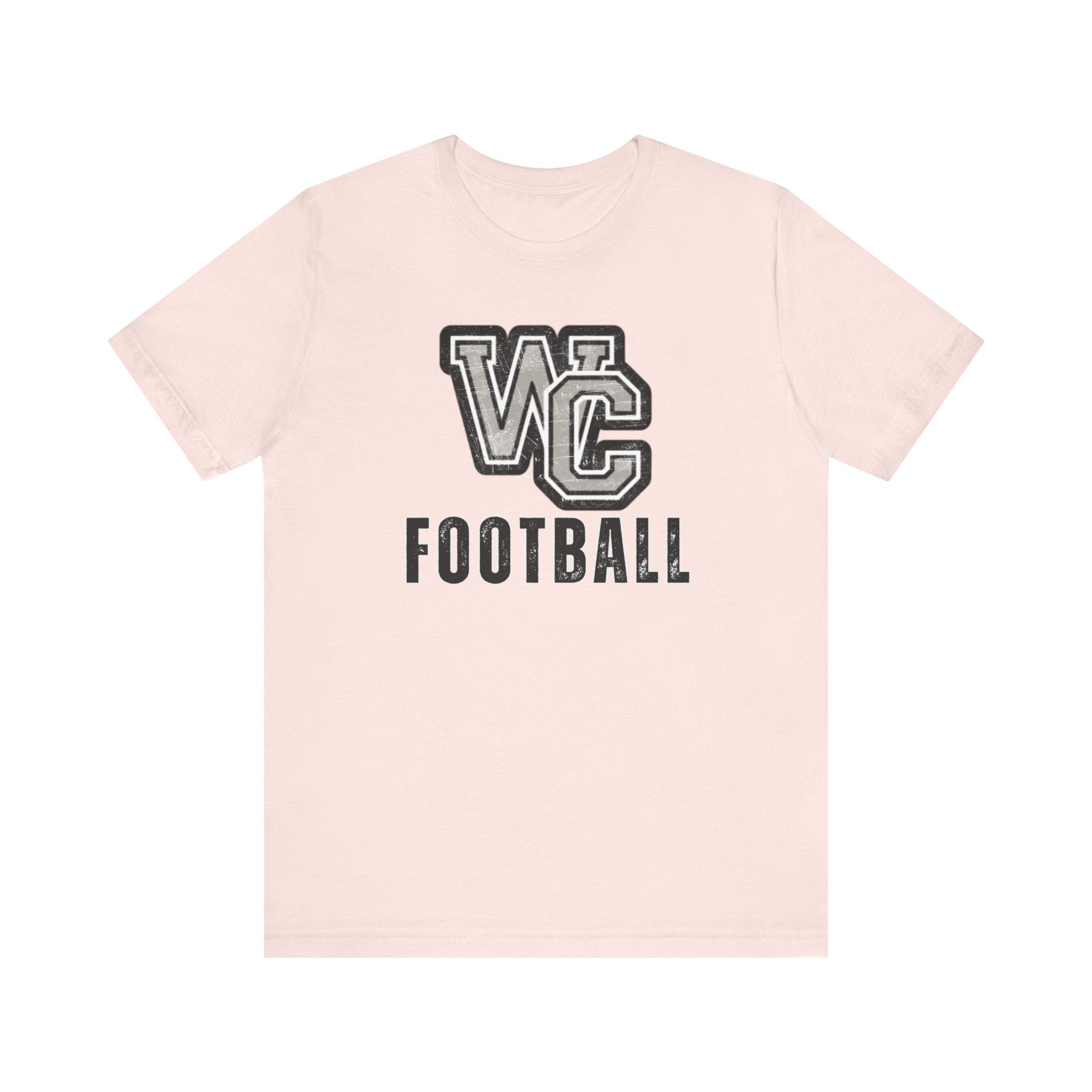 Adult Unisex Vintage Distressed Westerville Central Football Graphic Short Sleeve Soft Tee