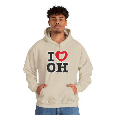 Adult Unisex I Heart OH Graphic Hoodie
