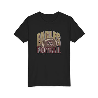 Youth New Albany First-Down Distressed Football Graphic Short Sleeve Bella + Canvas Soft Tee