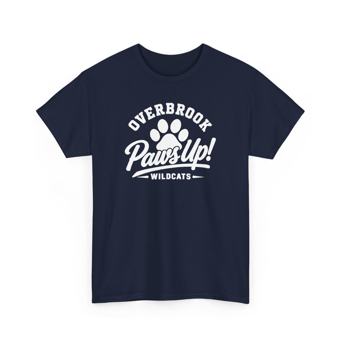 Adult Unisex Overbrook Elementary Paws Up Graphic Gildan Classic Tee