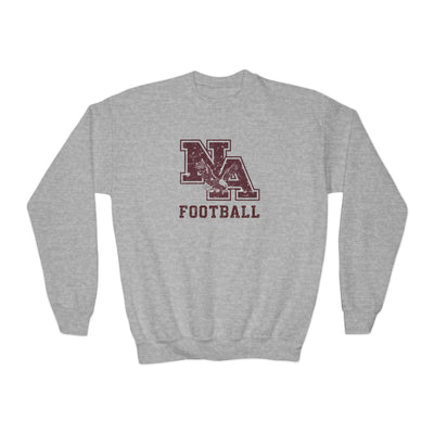 Youth New Albany Football Distressed Vintage Logo Graphic Gildan Heavy Blend Sweatshirt