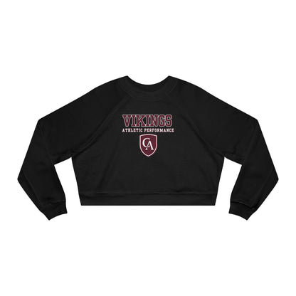Women's Columbus Academy Athletic Performance Graphic Cropped Fleece Bella + Canvas Sweatshirt