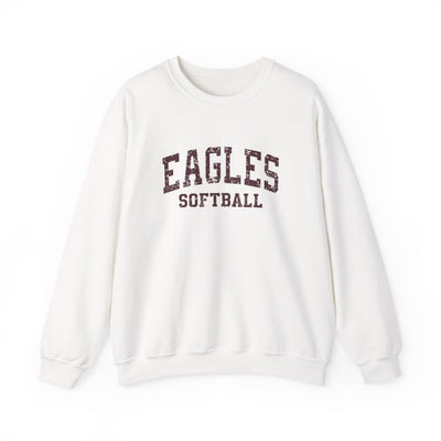Adult Unisex New Albany Eagles Softball Vintage Distressed Graphic Sweatshirt