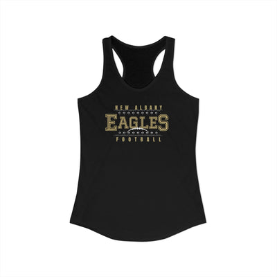 Women's New Albany Football Defend the Field Graphic Next Level Racerback Tank