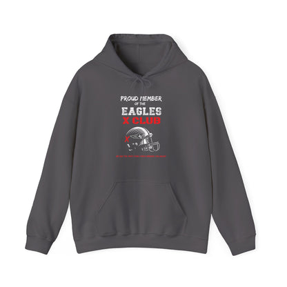 Adult Unisex Eagles Red X Club Graphic Hoodie