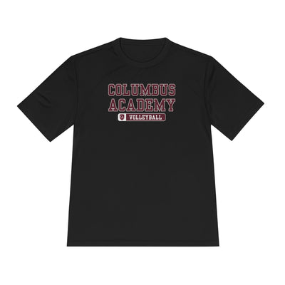 Adult Unisex Columbus Academy Volleyball Graphic Sport-Tek Competitor Performance Tee