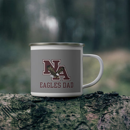 Eagles Dad Classic Logo Enamel Camping Mug - New Albany Eagles