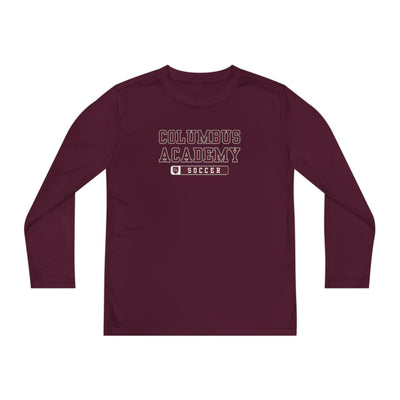 Youth Columbus Academy Soccer Graphic Sport-Tek Competitor Performance Long Sleeve Tee