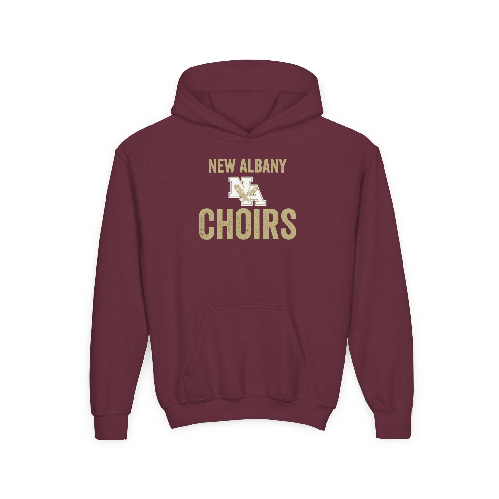 Youth Vintage Distressed New Albany Choirs Graphic Hoodie