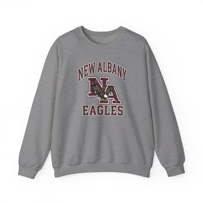 Adult Unisex New Albany Vintage Vibes Football Logo Graphic Sweatshirt