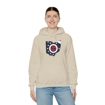 Adult Unisex Stingers Softball State Logo Graphic Hoodie