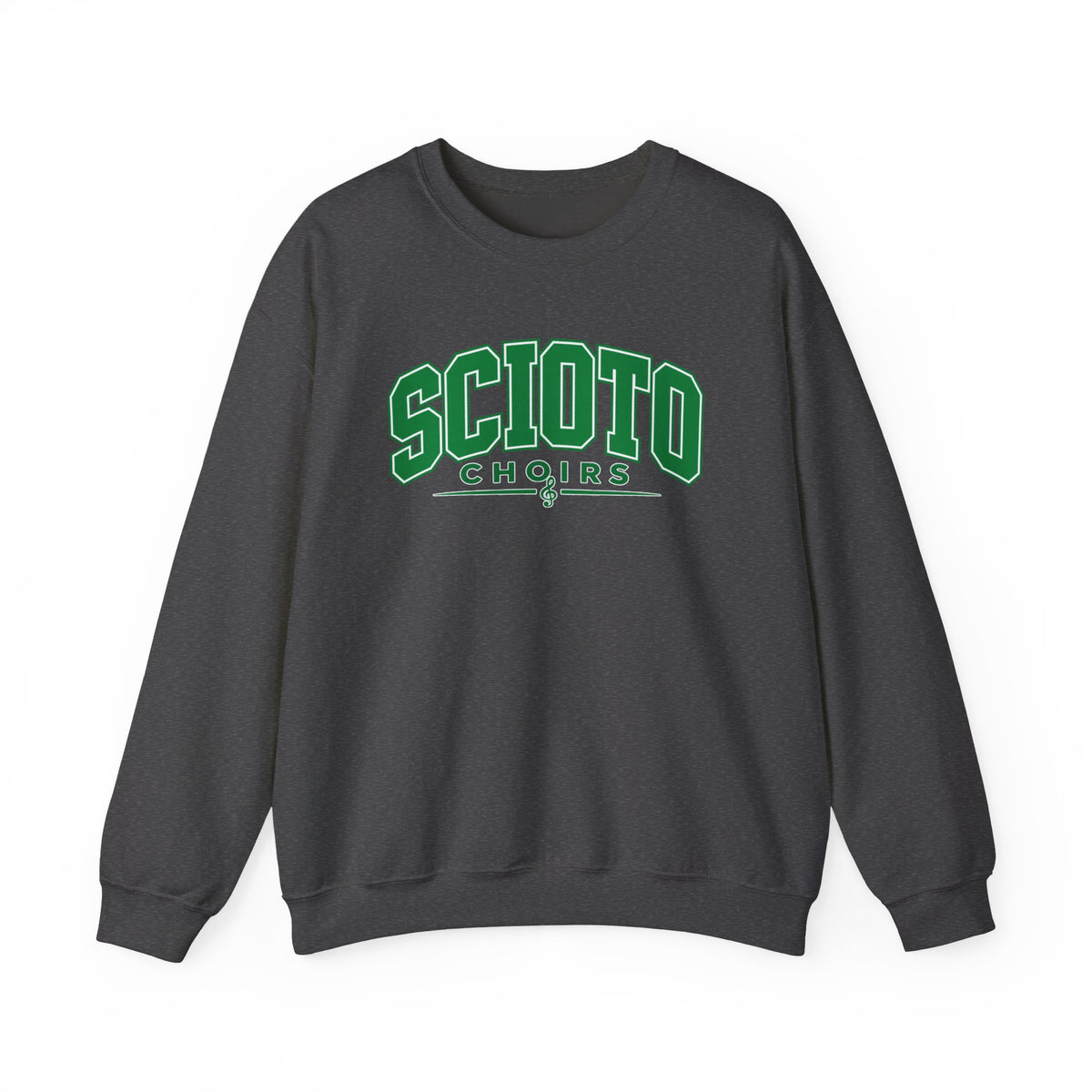 Adult Unisex Dublin Scioto Choirs Varsity Block Letter Graphic Sweatshirt