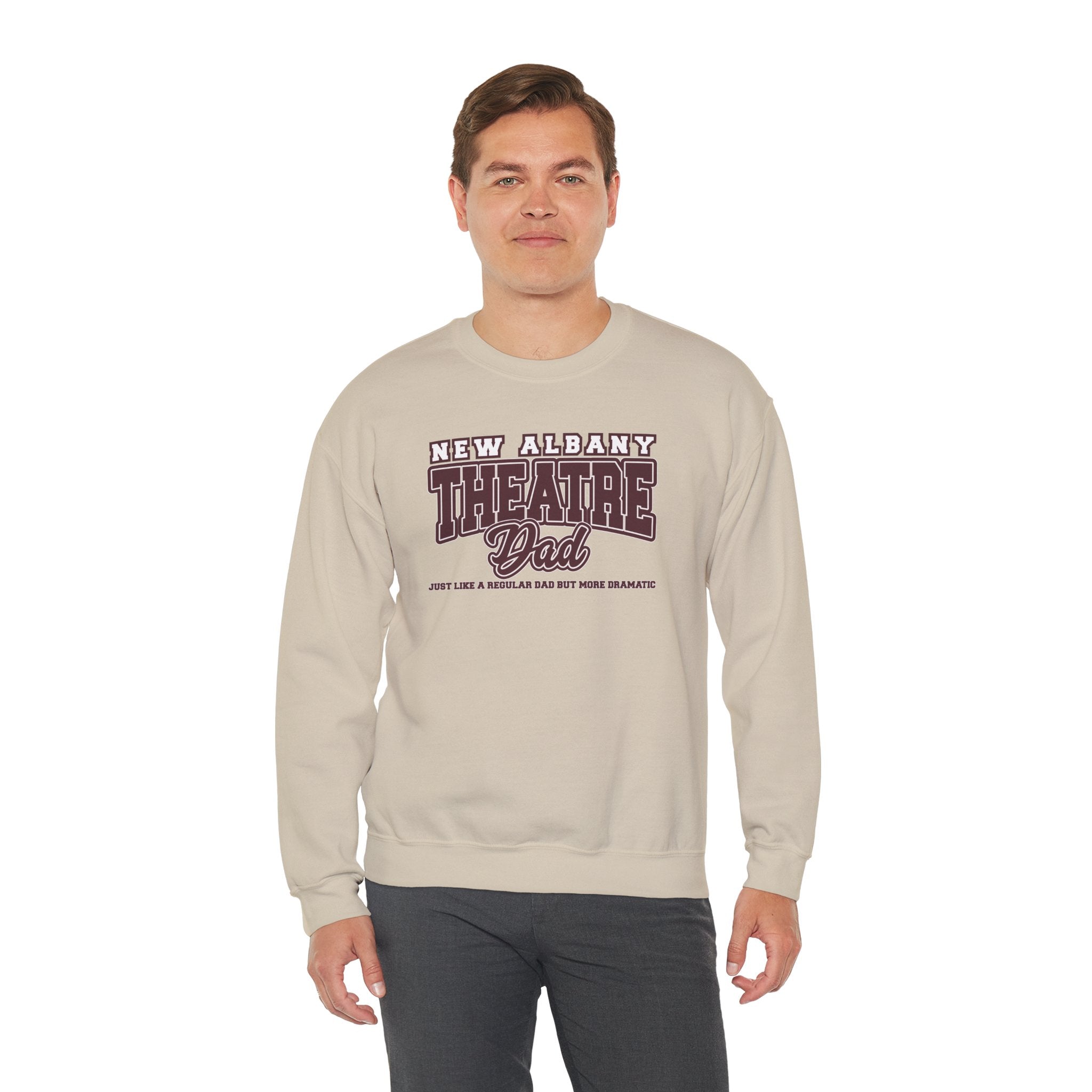 Adult Unisex New Albany Theatre Dramatic Dad Graphic Sweatshirt