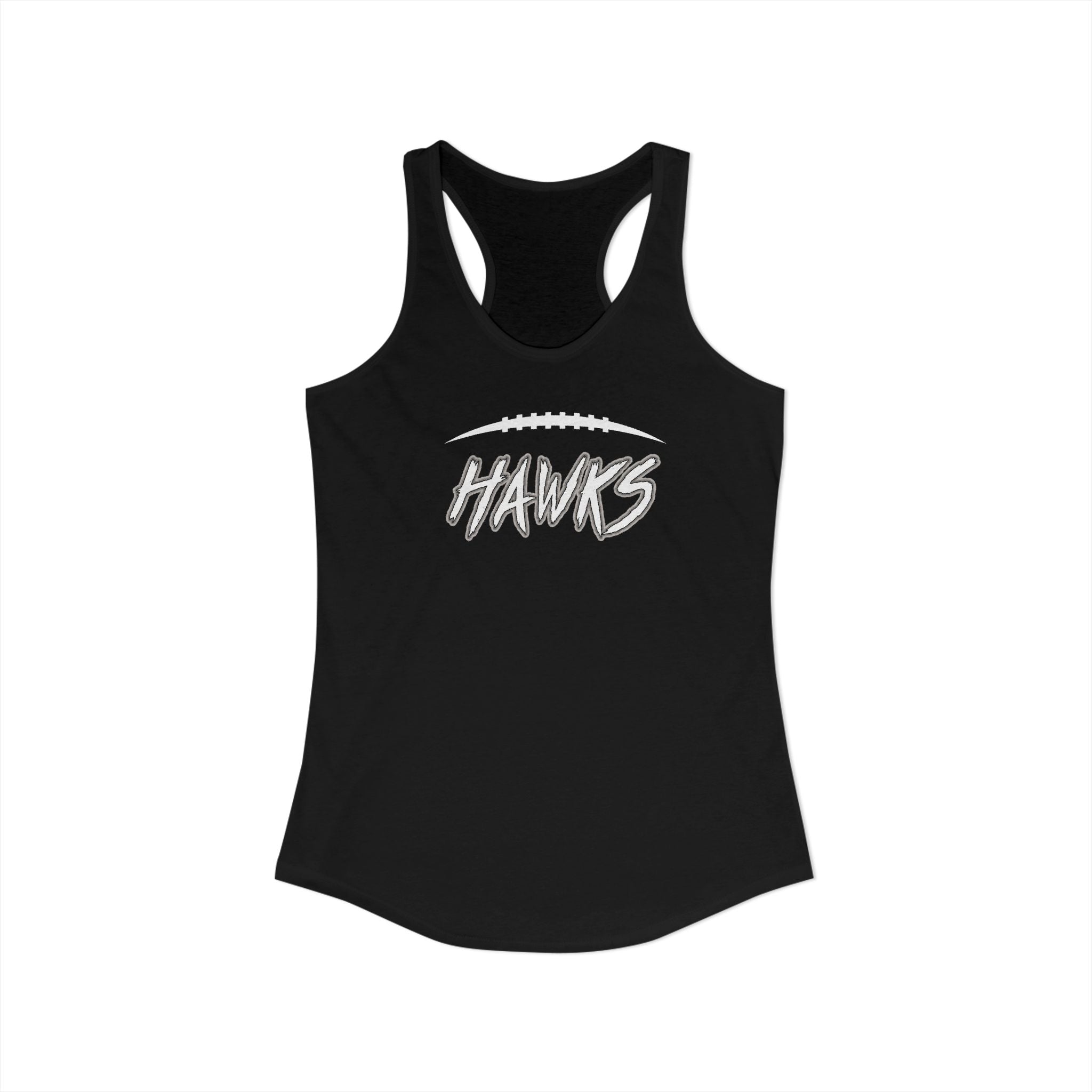 Women's Westerville Central Fighting Football Hawks Graphic Next Level Racerback Tank
