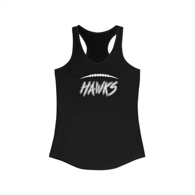 Women's Westerville Central Fighting Football Hawks Graphic Next Level Racerback Tank