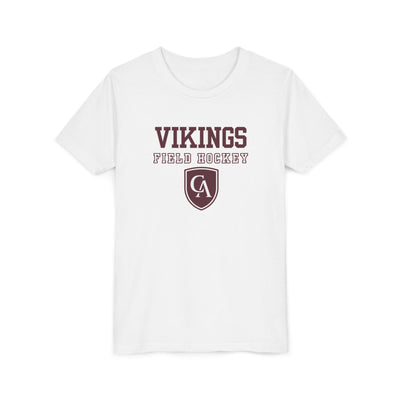 Youth Columbus Academy Vikings Field Hockey Graphic Short Sleeve Bella + Canvas Soft Tee