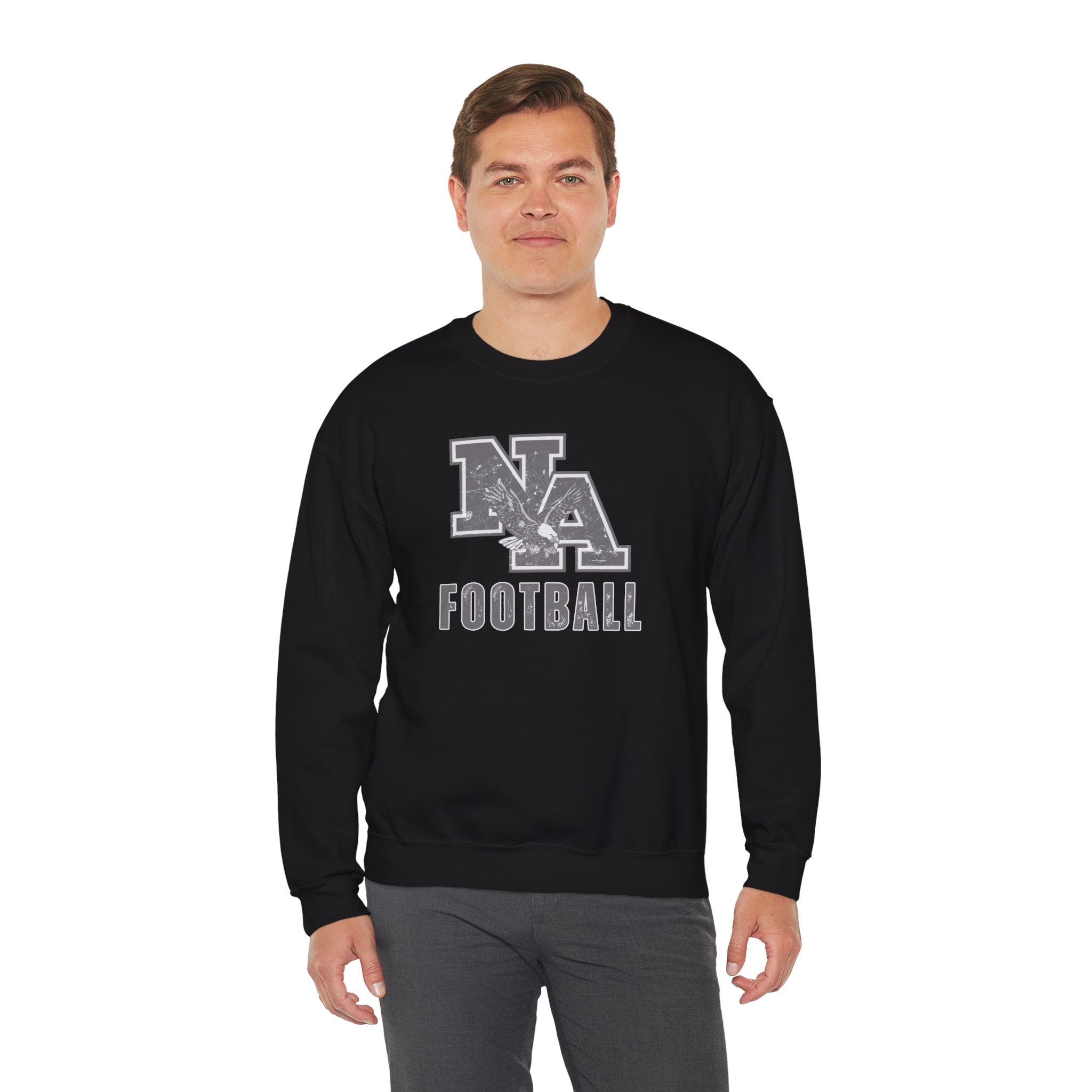 Adult Unisex New Albany Distressed Vintage Football Logo Graphic Sweatshirt