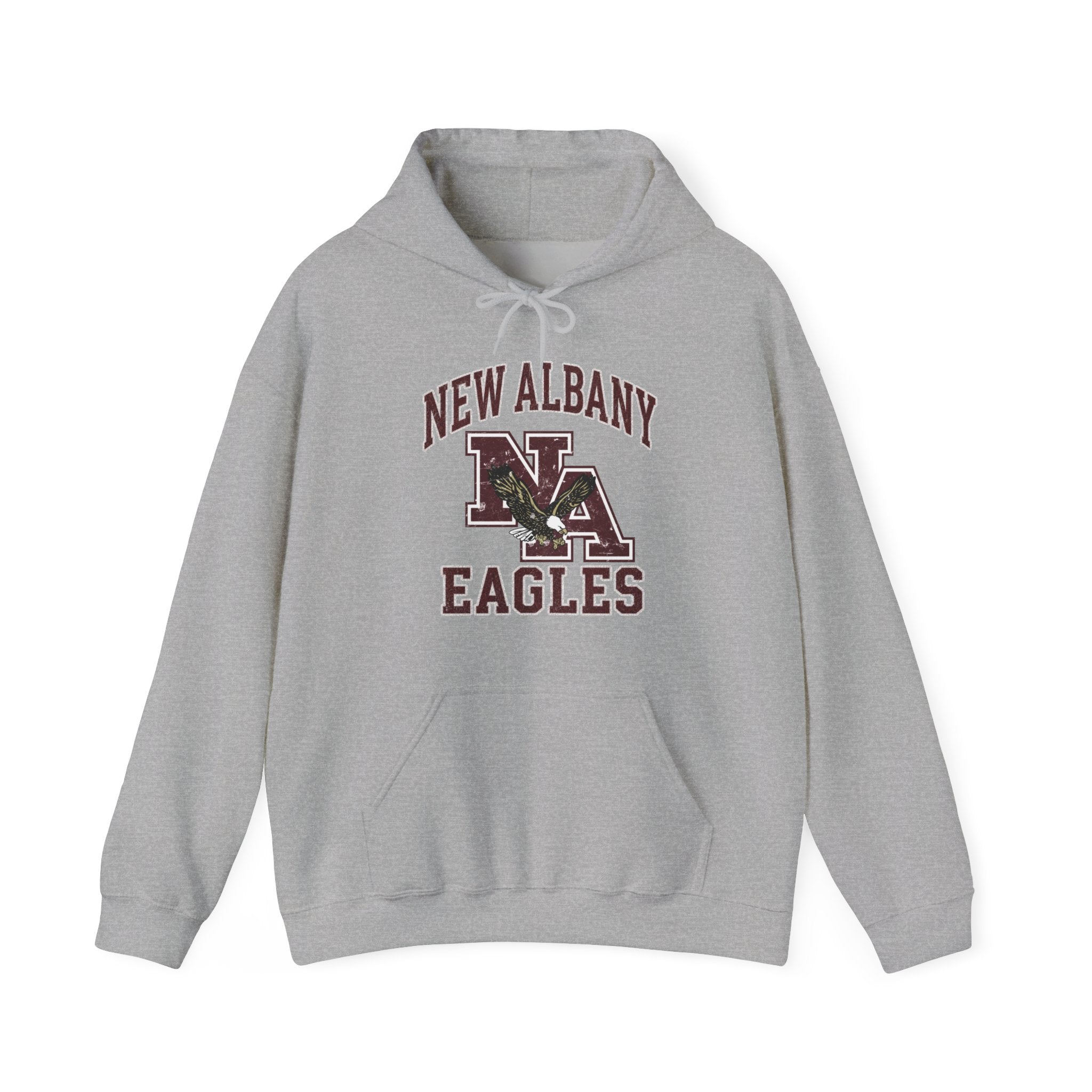 Adult Unisex New Albany Vintage Vibes Football Logo Graphic Hoodie