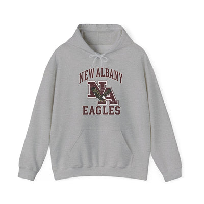 Adult Unisex New Albany Vintage Vibes Football Logo Graphic Hoodie