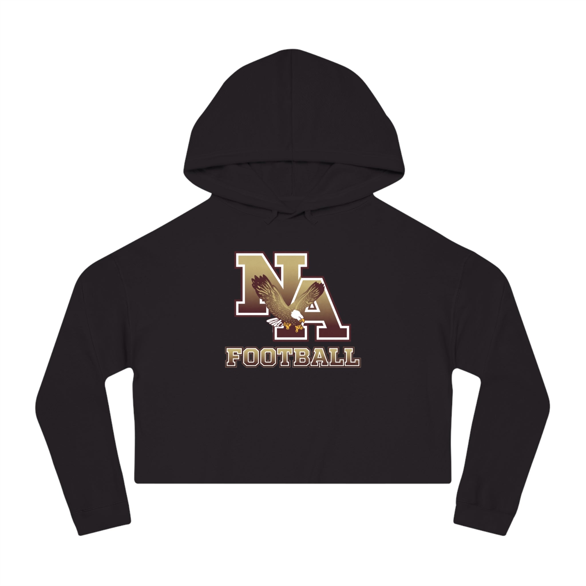 Women's New Albany Ombre Eagle Logo Graphic Crop Hoodie