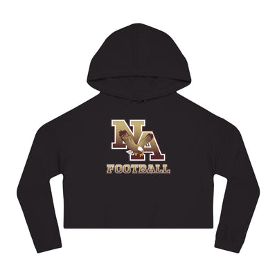 Women's New Albany Ombre Eagle Logo Graphic Crop Hoodie
