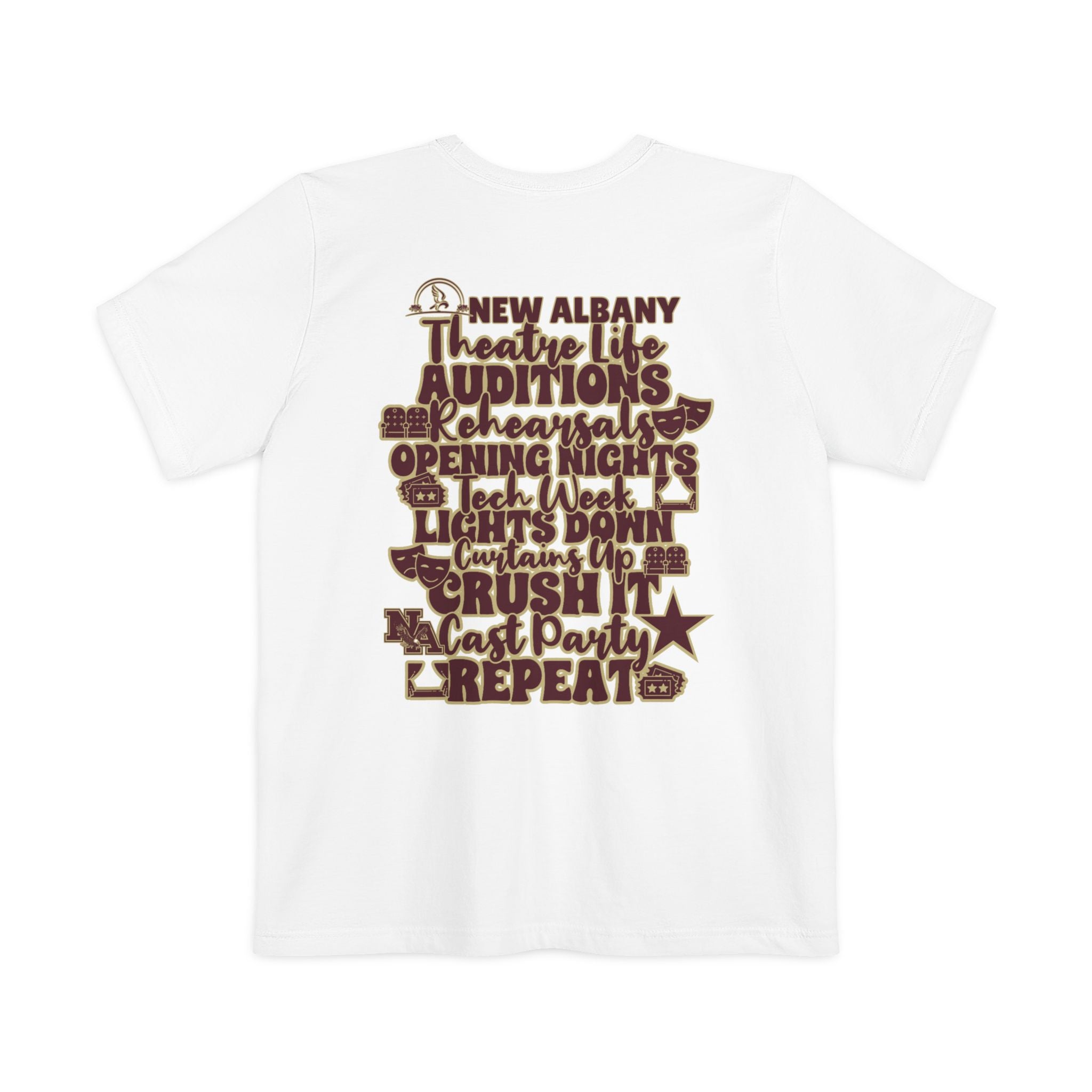 Adult Unisex New Albany Theatre Cast & Crew Graphic Pocket T-shirt