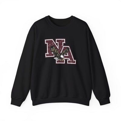 Adult Unisex Vintage Distressed Maroon Logo Graphic Sweatshirt