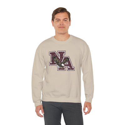 Adult Unisex Vintage Distressed Maroon Logo Graphic Sweatshirt