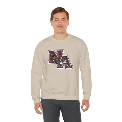 Adult Unisex Vintage Distressed Maroon Logo Graphic Sweatshirt