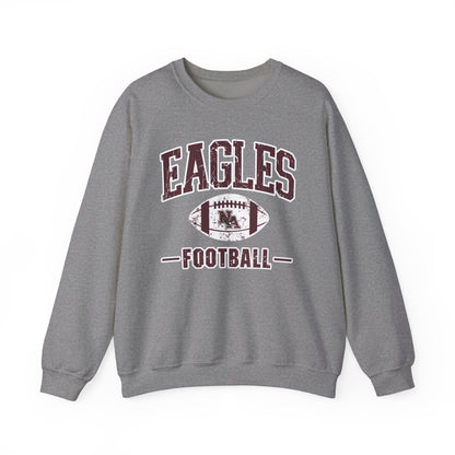 Adult Unisex Eagles Football Vintage Distressed Graphic Sweatshirt