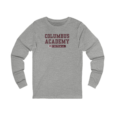 Adult Unisex Columbus Academy Football Graphic Long Sleeve Bella + Canvas Soft Tee