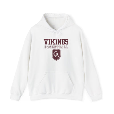 Adult Unisex Columbus Academy Vikings Basketball Graphic Gildan Heavy Blend Hoodie