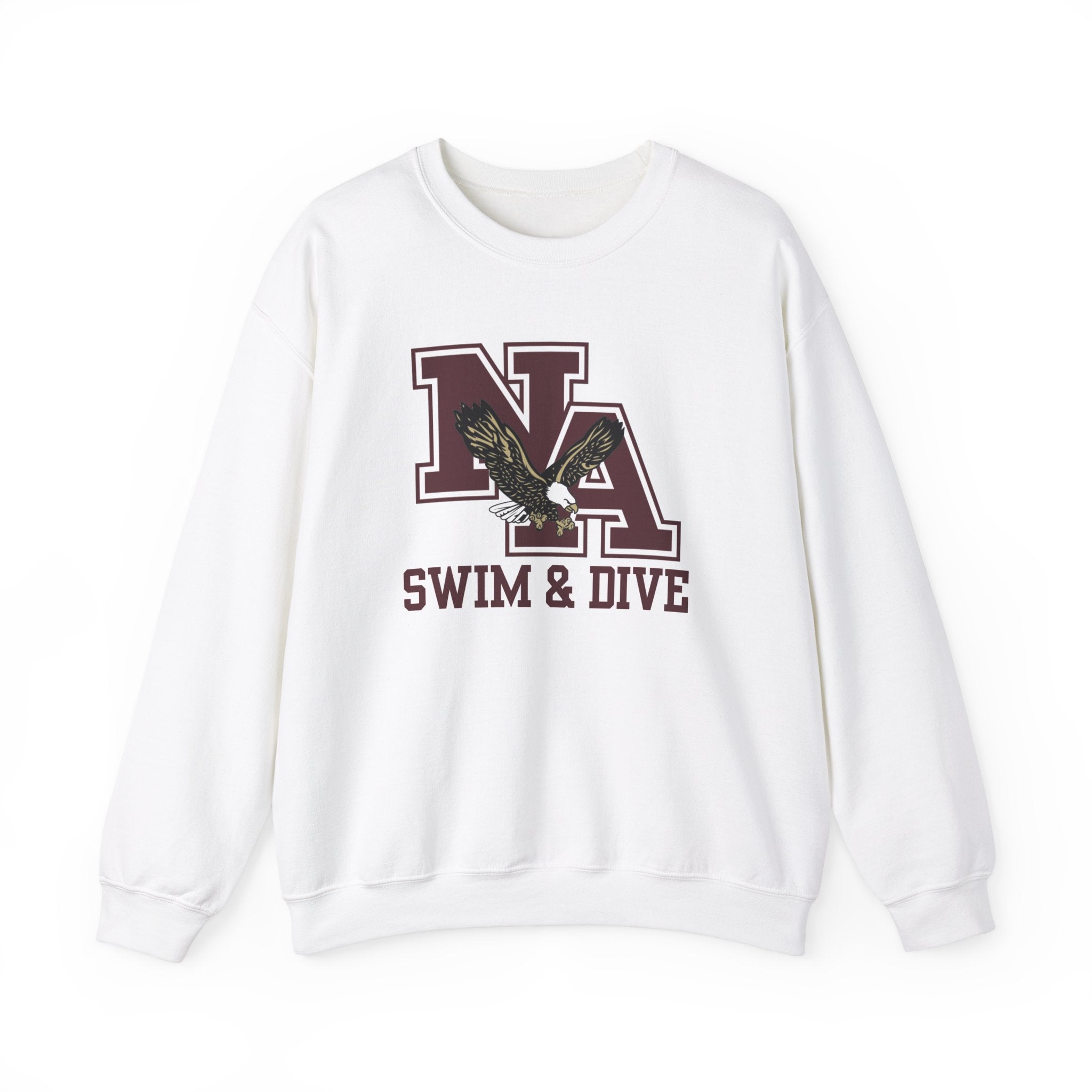 Adult Unisex Swim & Dive Classic Logo with DIVE REACH LIVE Back Graphic Sweatshirt