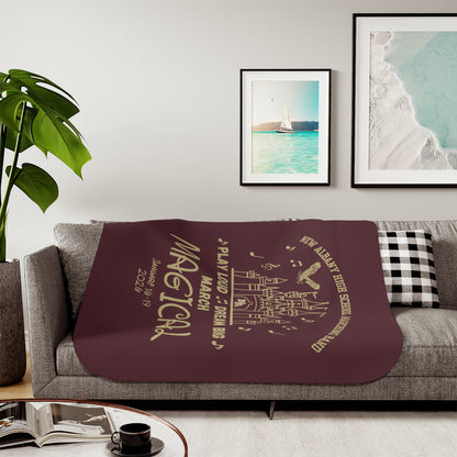 NAHS Marching Band March Magical Graphic So-Soft Sherpa Blanket