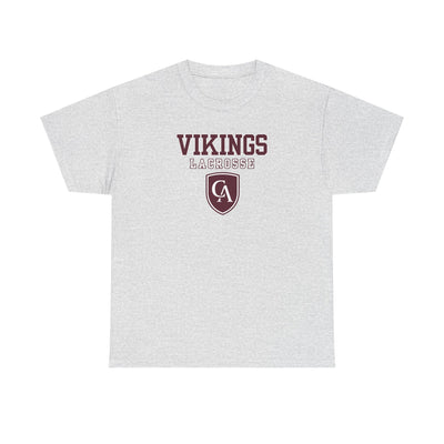 Adult Unisex Columbus Academy Vikings Lacrosse Graphic Short Sleeve Gildan Heavy Tee
