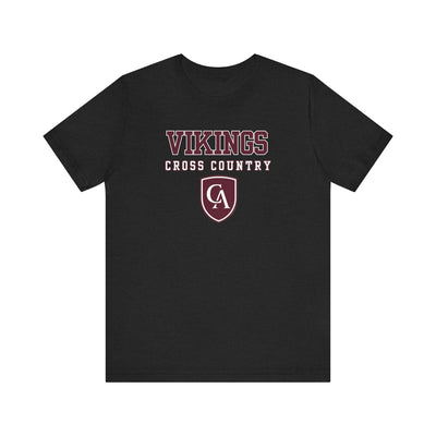 Adult Unisex Columbus Academy Vikings Cross Country Graphic Short Sleeve Bella + Canvas Soft Tee