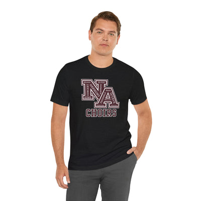 Adult Unisex Choirs Words NA Logo Graphic Short Sleeve Soft Tee
