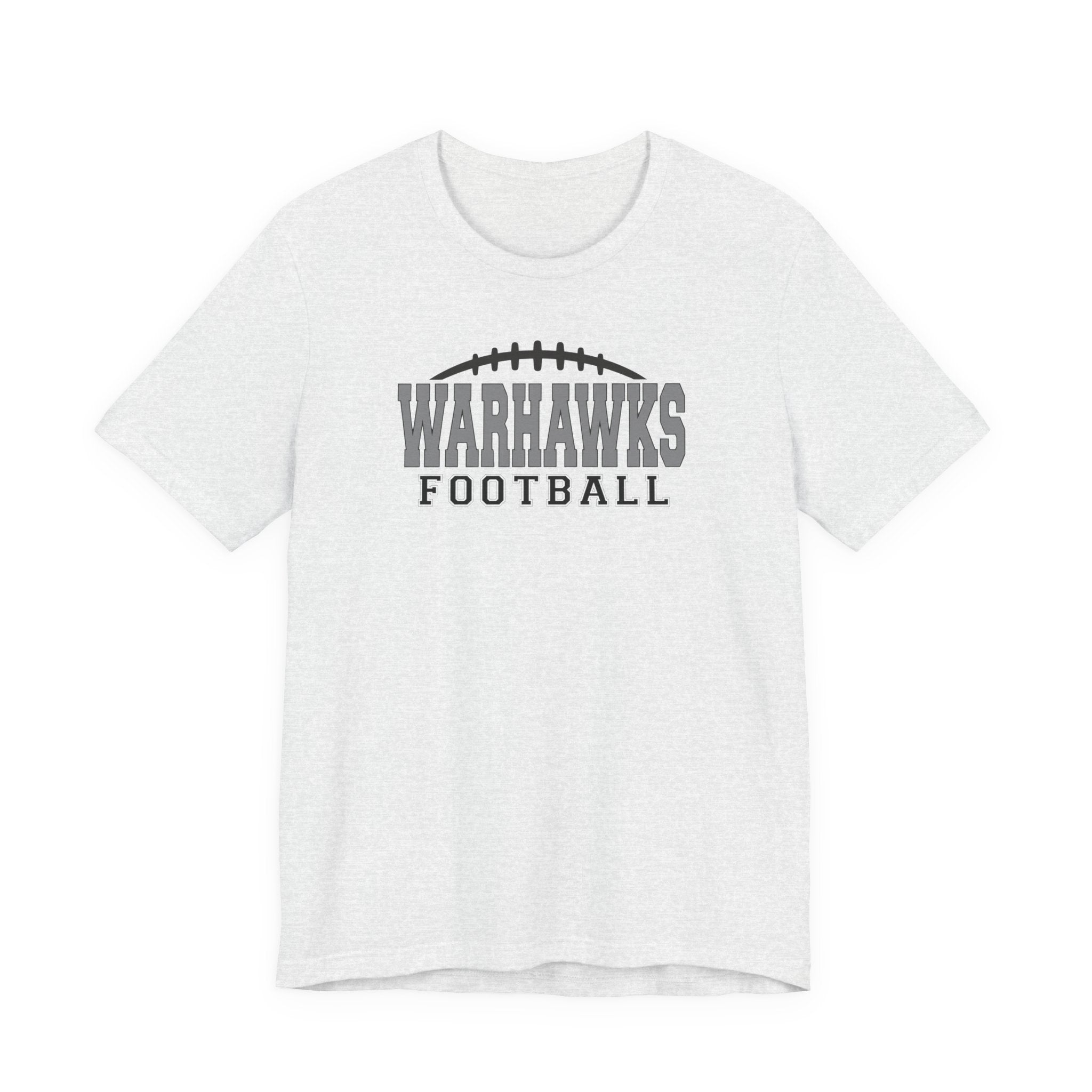 Adult Unisex Westerville Central Warhawks Football Laces Graphic Short Sleeve Soft Tee
