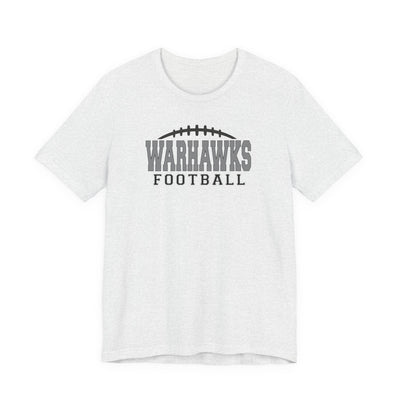 Adult Unisex Westerville Central Warhawks Football Laces Graphic Short Sleeve Soft Tee