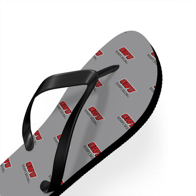 Adult Unisex Classic OWU Logo Grey/Black Flip Flops