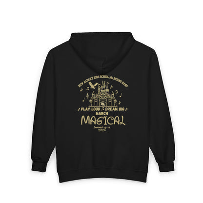 Adult Unisex NAHS Marching Band March Magical Graphic Full-Zip Sweatshirt