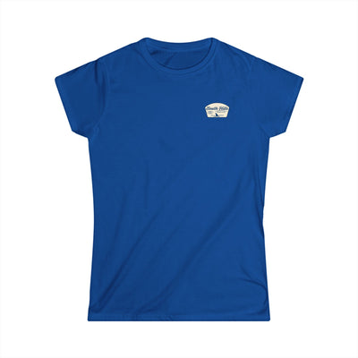 Women's South Hiils Swim Club Home of the Sharks Graphic Short Sleeve Gildan Softstyle Tee