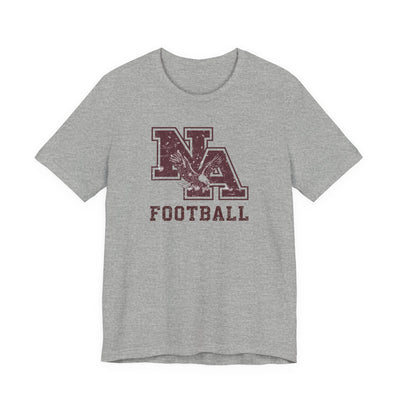 Adult Unisex New Albany Football Distressed Vintage Logo Graphic Short Sleeve Soft Tee