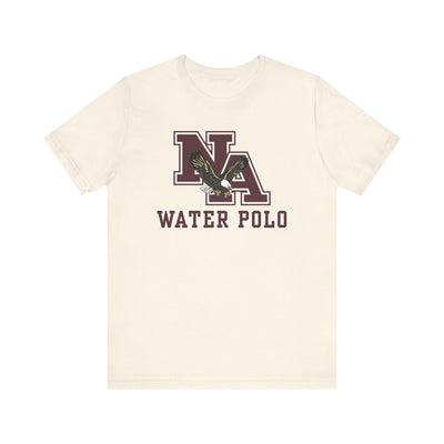 Adult Unisex New Albany Water Polo Classic Maroon Logo Graphic Short Sleeve Soft Tee