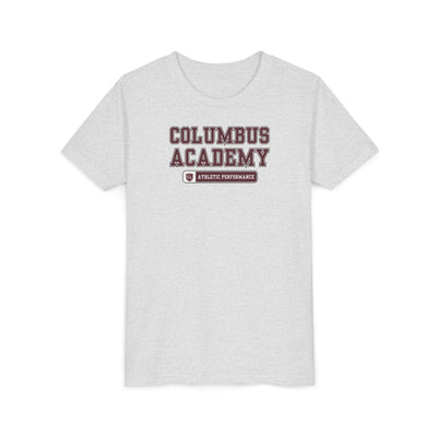 Youth Columbus Academy Athletic Performance Graphic Short Sleeve Bella + Canvas Soft Tee
