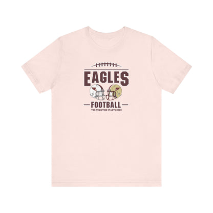 Adult Unisex Eagles Tradition Football Graphic Short Sleeve Soft Tee